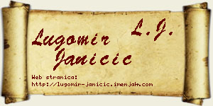 Lugomir Janičić vizit kartica